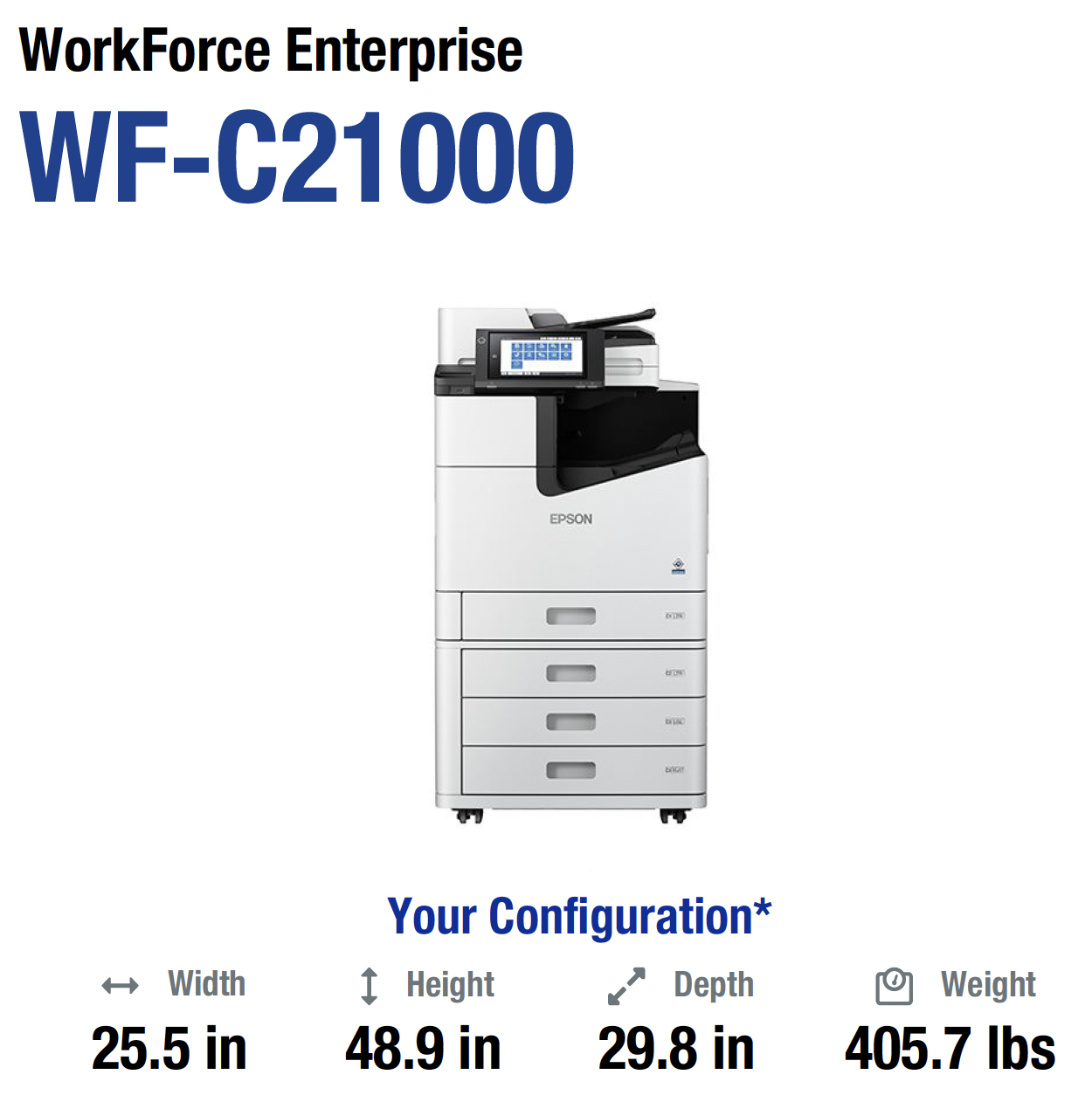 Epson WorkForce Enterprise WF-C21000 Color Multifunction Inkjet Printer