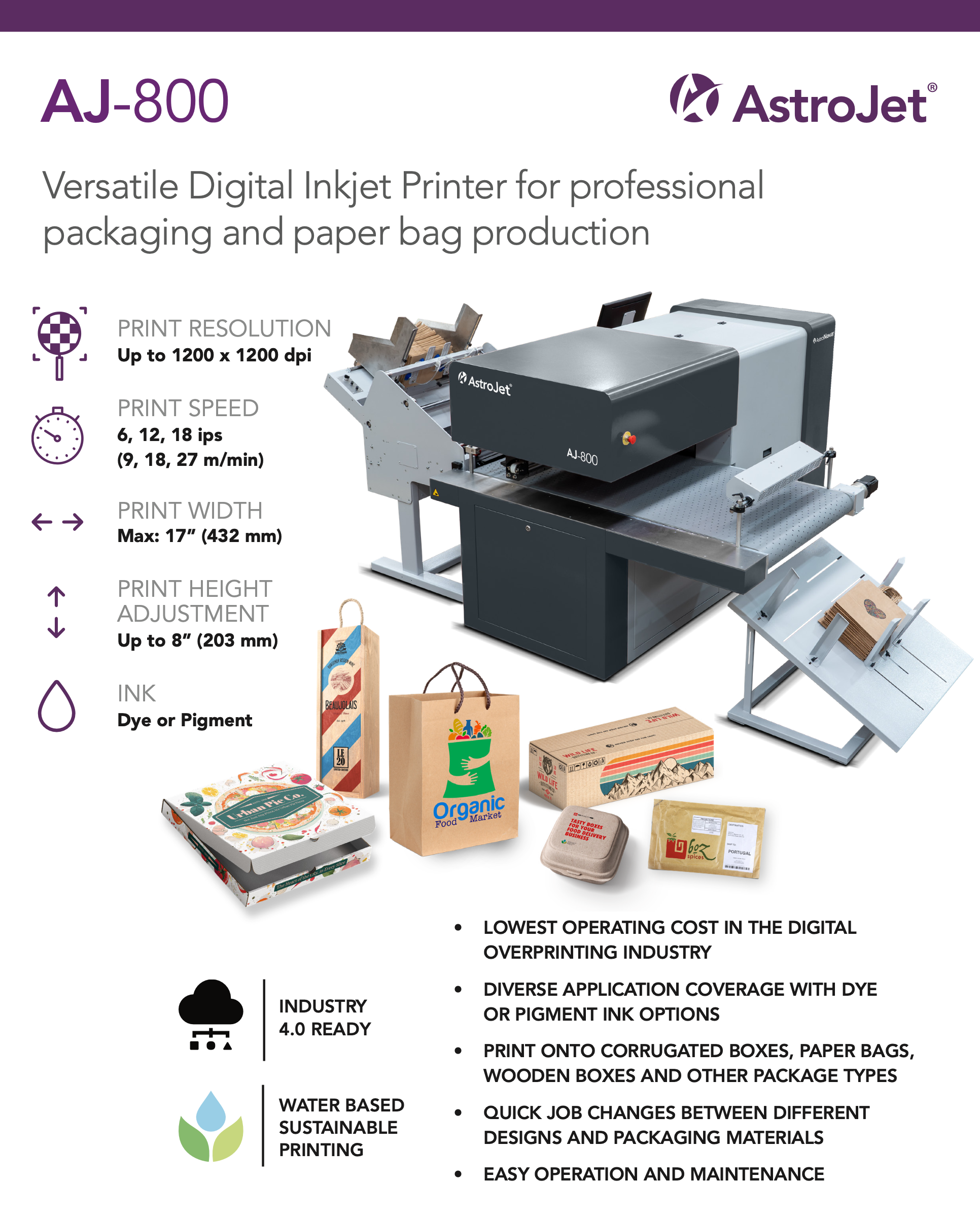 AstroJet AJ-800 Specs