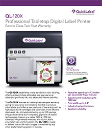 QL-120X Specs